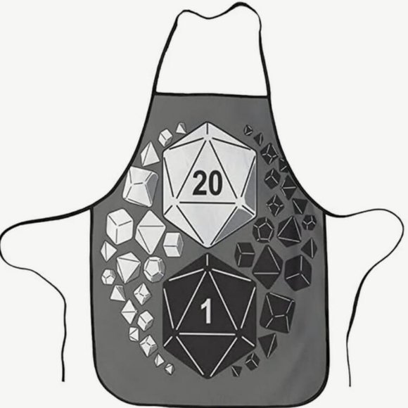 RTENNB Accessories - Dungeons and Dragons Yin Yang Kitchen Apron Durable Paint Garden Party Child Gir